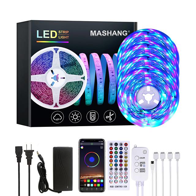 20M LED Strip Lights RGB LED Light Strip Music Sync 1200LEDs LED Strip 2835 SMD Color Changing LED Strip Light Bluetooth Controller and 40 Key Remote LED Lights for Bedroom Home Party
