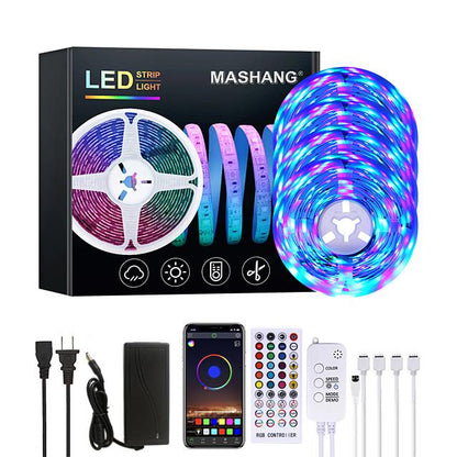 20M LED Strip Lights RGB LED Light Strip Music Sync 1200LEDs LED Strip 2835 SMD Color Changing LED Strip Light Bluetooth Controller and 40 Key Remote LED Lights for Bedroom Home Party