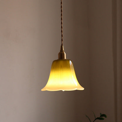 Nordic Retro and Simple Glass Chandelier Old Shanghai Republic of China Bar Counter Bedroom Chandelier