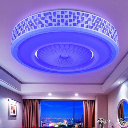LED Colorful 2.4G Remote Touch Control Ceiling Light 12W 24W 36W RGB+Warm White+Cold White Dimming Light For Living room