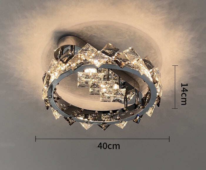 Master Bedroom Crystal Ceiling Lamp Luxury Led Atmosphere Romantic Warm Lamps