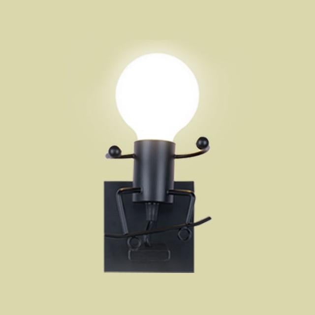 Wall lightchandelier wall lamp lights LED lamp Creative Mounted Iron Bedside Sconce Lamp for Kids Baby Room Living RoomDining ro