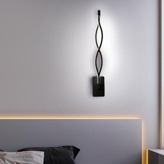 Modern Minimalist Wall Lamps Living Room Bedroom Bedside 16W LED Sconce black white Lamp Aisle Lighting decor ZBD0030