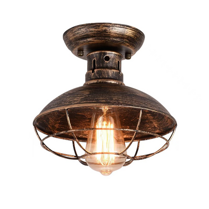 Industrial Restaurant Ceiling Lamp Retro Iron Bar Light Ceiling Lamps E27 Lighting Fixtures