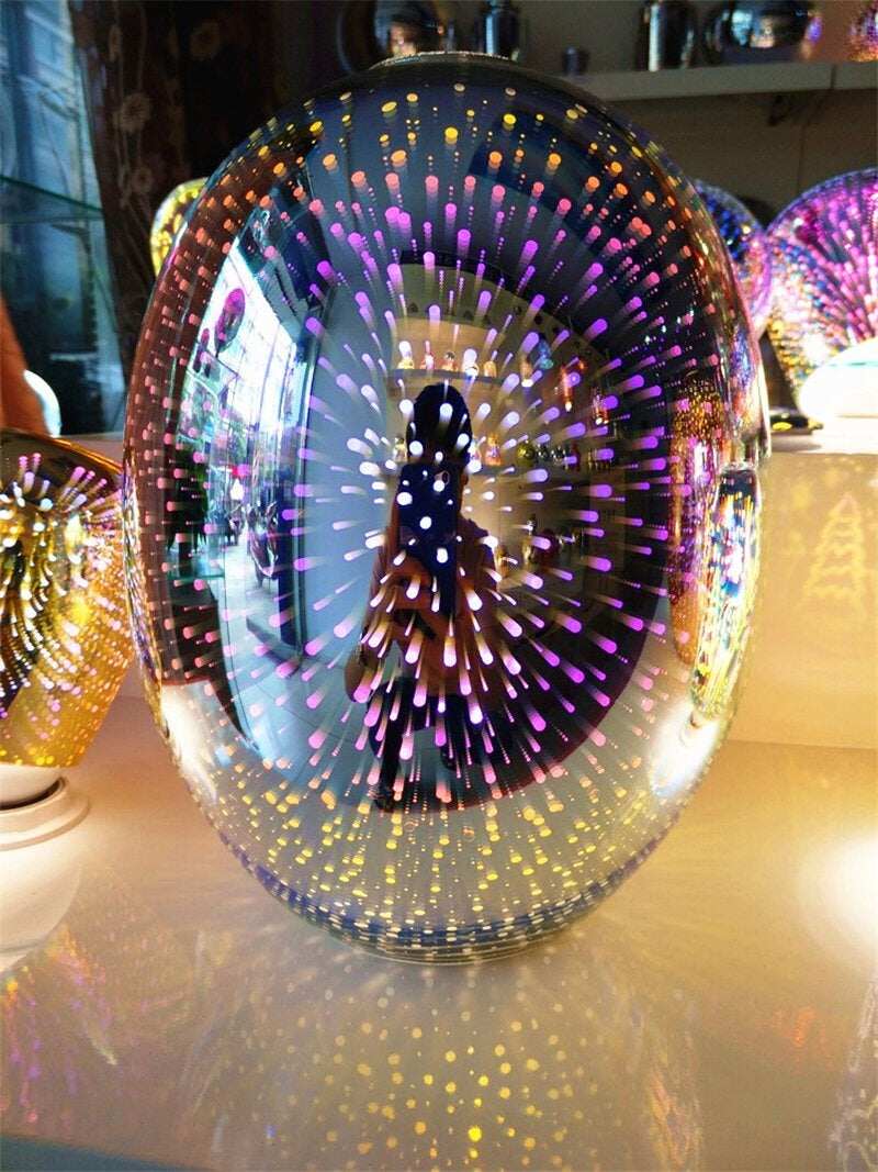 Modern 3D Colorful Nordic Starry Sky Hanging Glass Shade Pendant Lamp Lights E27 LED For Kitchen Restaurant Living Room