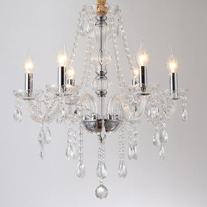 Bedroom Living Room Lamp Hotel European-style Crystal Lamp Restaurant Chandelier Creative Lamps