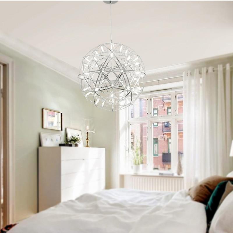 Industrial Loft Iron Ball Sparking Pendant Light LED G4 Modern Nordic Hanging Lamp For Living Room Lobby Hotel Restaurant Cafe