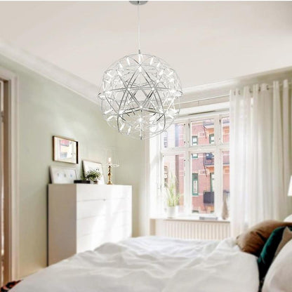Industrial Loft Iron Ball Sparking Pendant Light LED G4 Modern Nordic Hanging Lamp For Living Room Lobby Hotel Restaurant Cafe