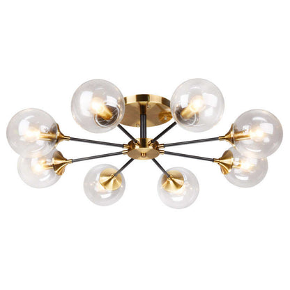 Nordic Light Luxury Glass Living Room Dining Room Ceiling Lamp