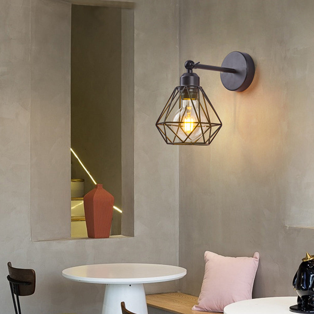 Vintage Industrial Wall Light Shade Ceiling Lamp Retro Loft Wall Sconce Cafe Bar lamp E27