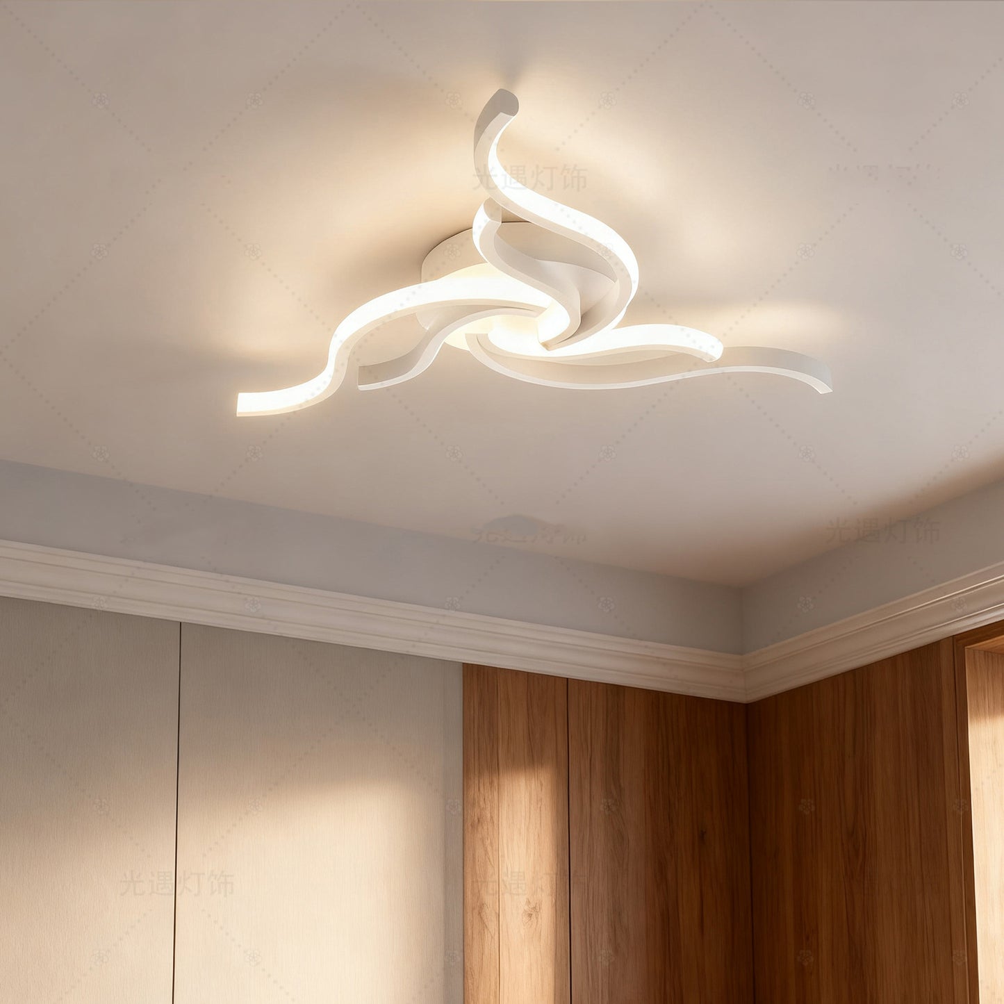LED Ceiling Light Remote Control 3 Colors APP Dimming Lamp AC 110V 220V Aluminum For Living Room Bedroom