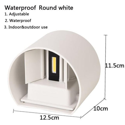 IP65 LED waterproof wall lamps 12W indoor and outdoor adjustable wall light courtyard porch corridor bedroom wall sconce