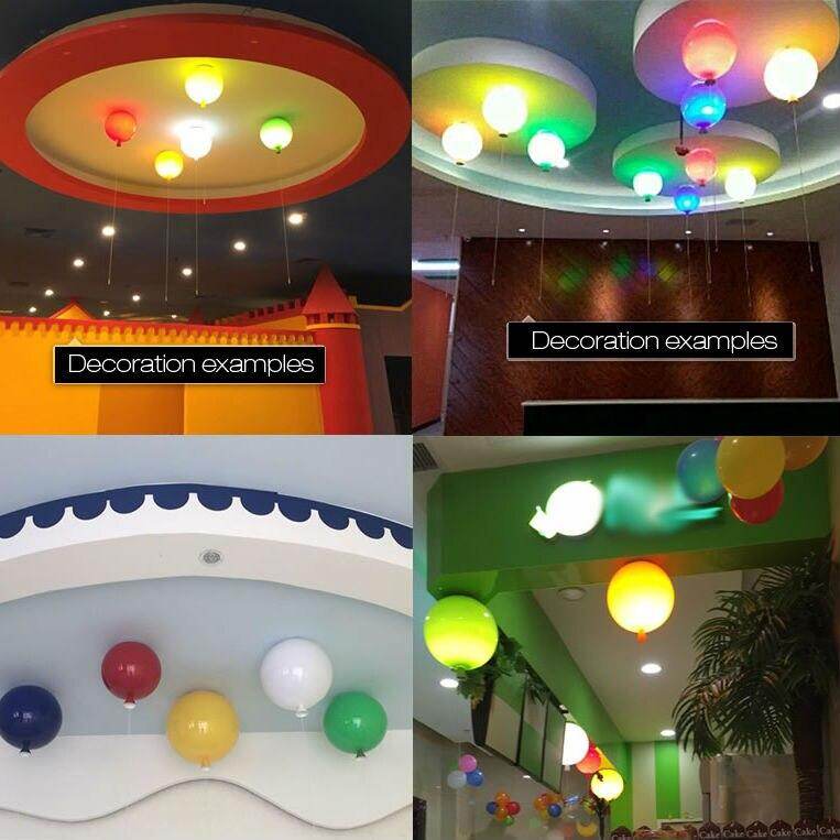 Pendant Lights Modern Simplicity Novelty Color Balloon Shape Home Restaurant Living Room Lighting Children Bedroom Lamp
