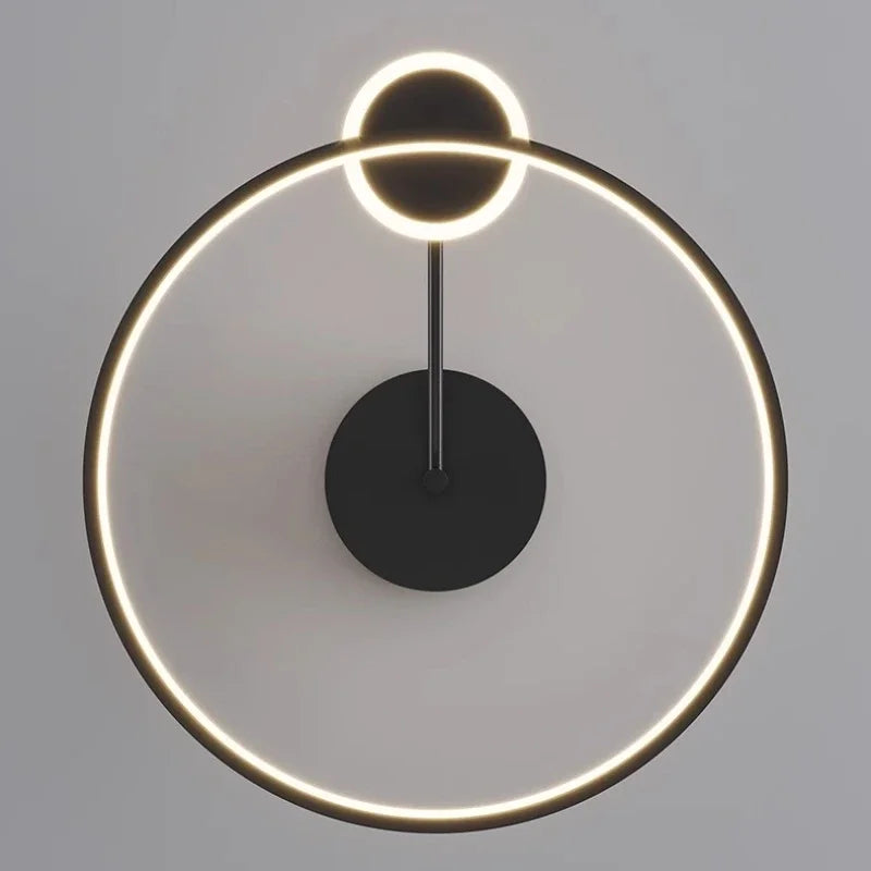 New Design  LED Ceiling Lamp Intelligent Remote Control Living Dining Bedroom Circular Chandelier Corridor Indoor Lighting Decor
