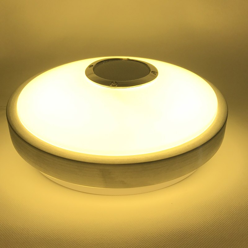 New Modern Wireless Bluetooth Speaker Music Playing And 2.4G RF Remote Control Dimmable LED Ceiling Lamp Romantic Music Lamp