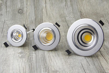 Led Downlight Dimmable lamp 3w 5w 7W 12w 15w 20w  30w 40w cob led spot ceiling recessed downlights round panel light