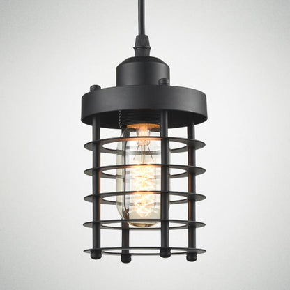 American Country Industry Wind Iron Single-head Chandelier