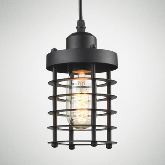 American Country Industry Wind Iron Single-head Chandelier