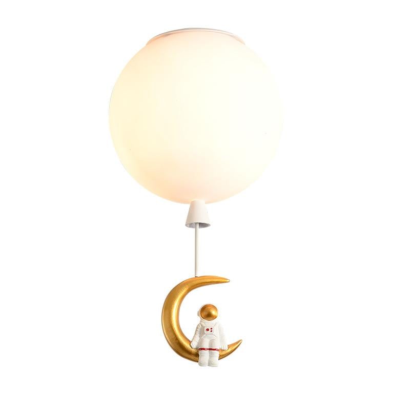 Creative Astronaut Children's Room Lamp Bedroom Ceiling Lamp