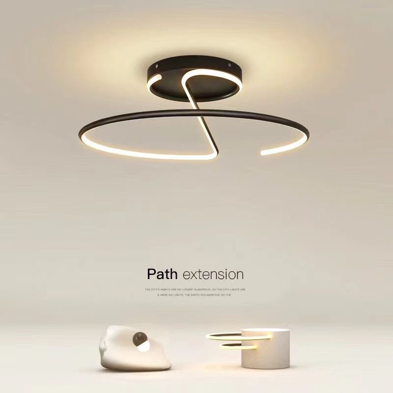 Living Room Lamp LED Chandeliers Indoor Lighting Light Kitchen Lustre Lamps White Chrome Lamp