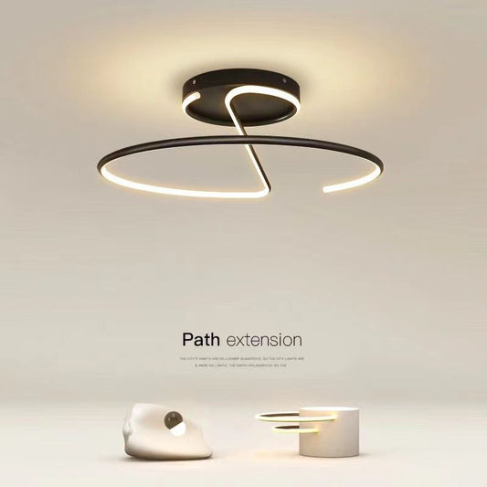 Living Room Lamp LED Chandeliers Indoor Lighting Light Kitchen Lustre Lamps White Chrome Lamp