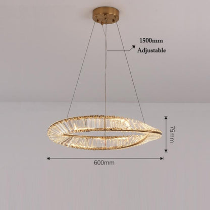 Creative Chandelier Simple American Crystal Living Room Lamp