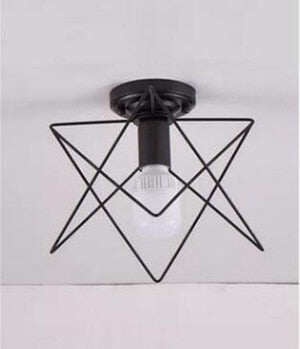 Modern Wrought Iron E27 Led Ceiling Lamps Black Ceiling Lights For Kitchen Living Room Bedroom Study Aisle Restaurant Cafe Hotel
