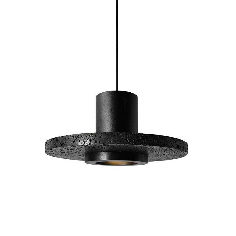 High end Nordic postmodern design bedside lamp, black hole stone foyer, balcony, small pendant lamp, industrial style restauran