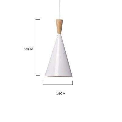 Modern lighting slope interior luxury restaurant retro bar ceiling bedroom ceiling wood aluminum LED pendant lamp