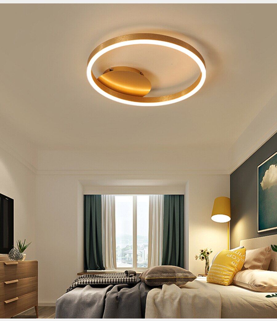 Led Ceiling Lights For Living Room Bedroom Remote Control Lamparas DeTecho Surface Mount White Indoor Lighting Fixture