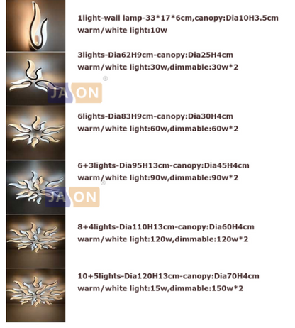 LED Modern Iron Acrylic Fire LED Lamp.LED Light.Ceiling Lights.LED Ceiling Light.Ceiling Lamp For Foyer Bedroom