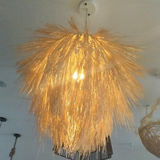 Hanging Lamps Pine Cone Type Pendant Lights Rattan Lamp Light Fixture Suspension Luminaire Modern Creative Home Decoration