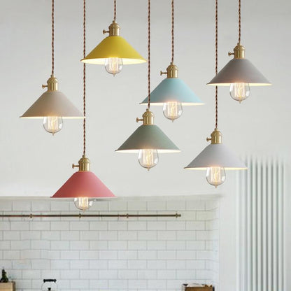 Modern Switch Pendant Lights Dining Room Lights Pendant Lamp Lamparas Colorful Aluminum Lamp Shade Luminaire For Home Lighting