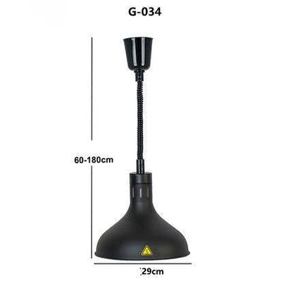 Restaurant Food Insulation Lamp Heating Lamp Commercial Chandelier Single-head Food Insulation Heating Lamp Barbecue Lamp