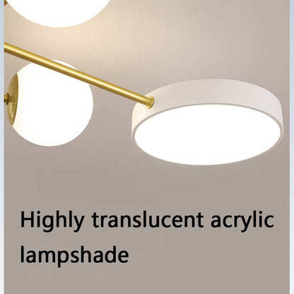 Modern Simple Living Room Lamp Light Luxury Atmosphere Bedroom Ceiling Lamp Personalized Dining Room Light