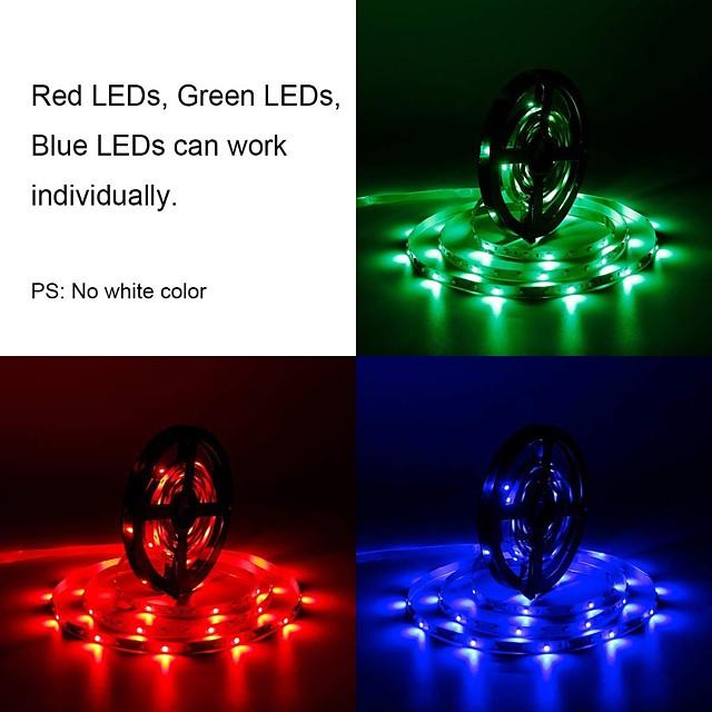 32.8ft 10M LED Light Strips RGB Tiktok Lights 600LEDs Flexible Color Change SMD 2835 with 44 Keys IR Remote Controller and 100-240V Power Supply for Home Bedroom Kitchen TV Back Lights DIY Deco