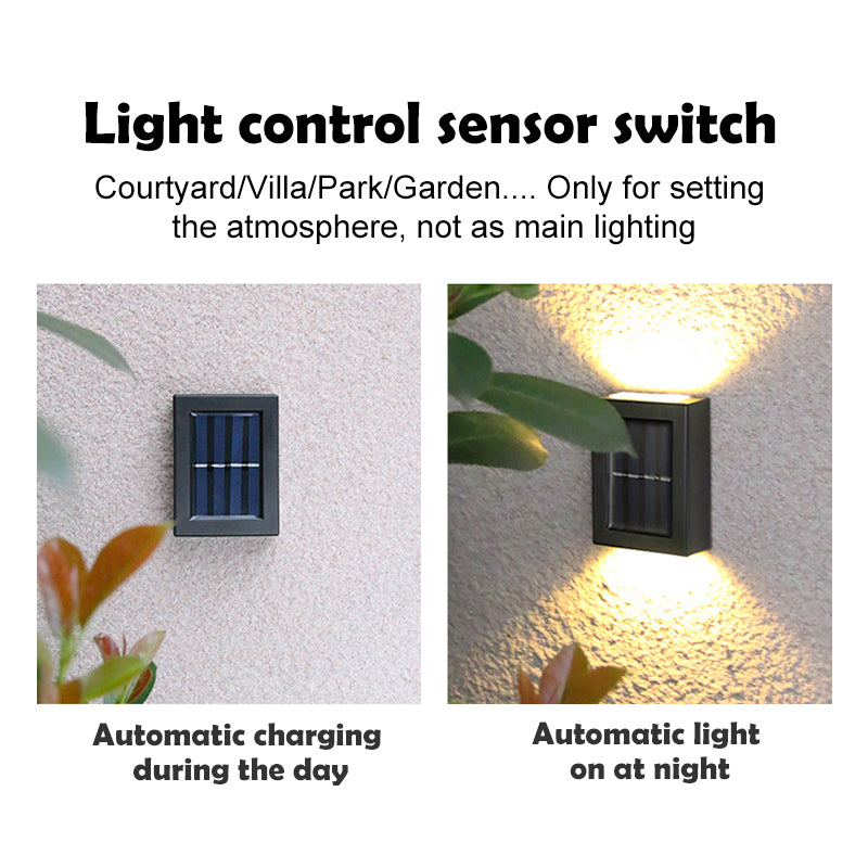 Solar Lamp Outdoor LED Lights IP65 Waterproof for Garden Decoration Balcony Yard Street Wall Decor Lamps Gardening Light