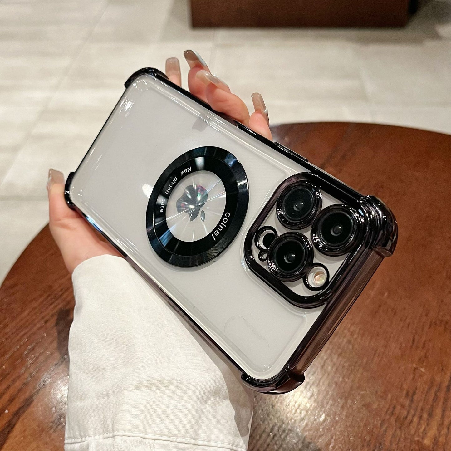 Transparent Plating Magnetic Cases For iPhone 16 13 12 11 17 Pro Max 14 15 Plus 17 Air For Magsafe Wireless Charging Phone Cover