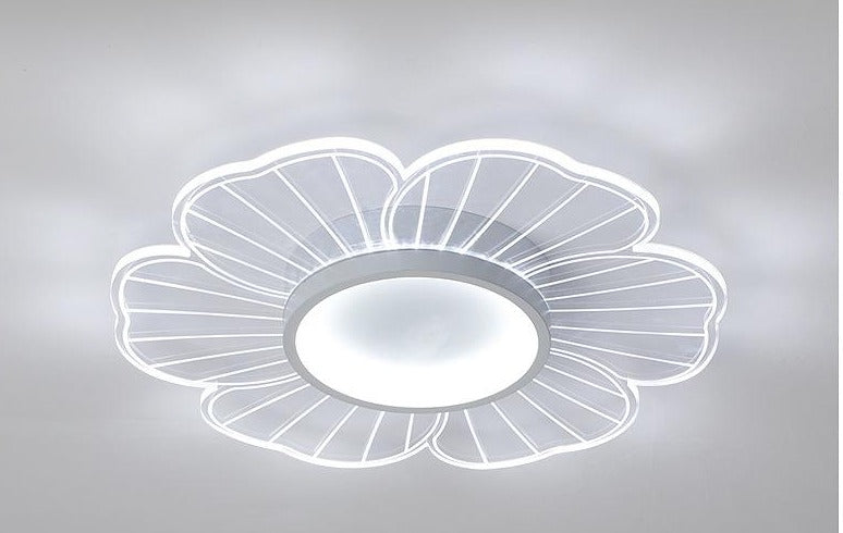 New Modern Minimalist Flower LED Bedroom Ceiling Lamp