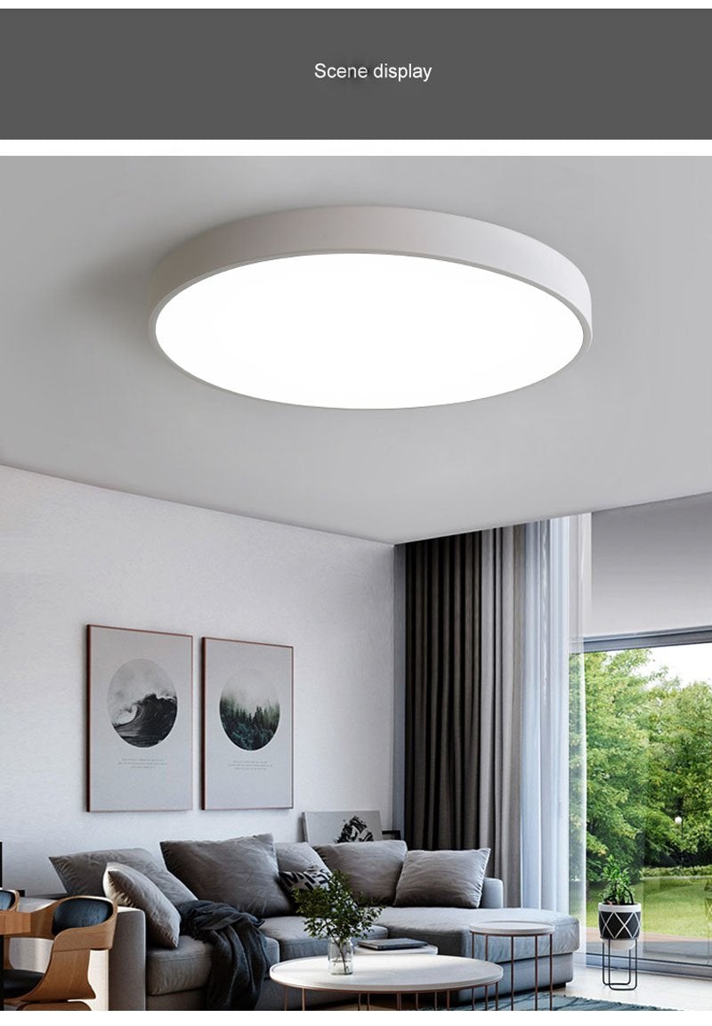 ltra-thin LED Ceiling Lamp Living Room Lighting Remote Control Simple Modern Bedroom Lamp Restaurant Home Balcony Lighting