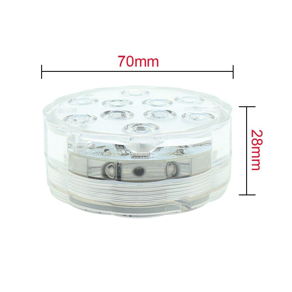 4PC Underwater lamp IP68 Waterproof Multi Color Battery Operated Remote Control Wireless 10-LED lights for Hot Tub,Pond,Pool