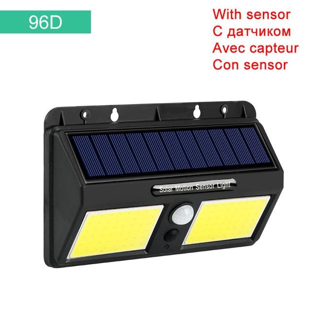 Solar Light 20 30 48 60 96 LED Waterproof PIR Motion Sensor Security Solar Lamp Outdoor Emergency Wall Light