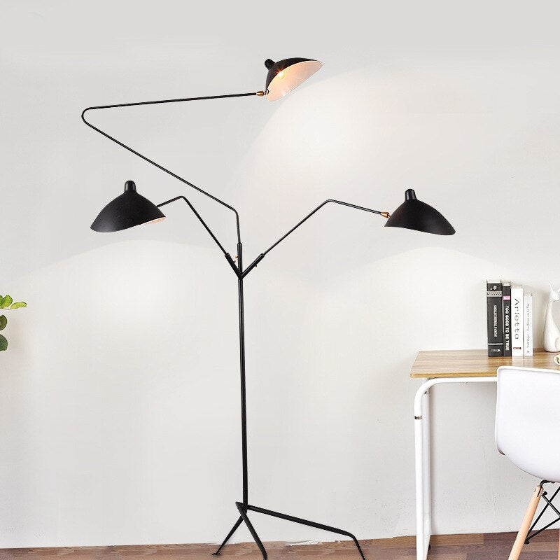 Designer Tripod Floor Lamp Nordic Adjustable Spider arm Stand light Loft Industrial Living Room bedroom decor indoor lighting