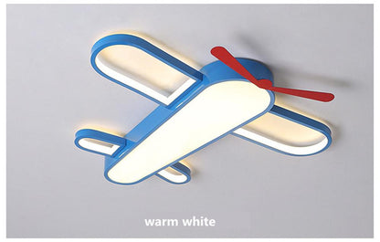 Modern Kids Room LED Lamp Ceiling Light Novelty Cartoon The Plane Bedroom Shop Colorful Lighting Fixture