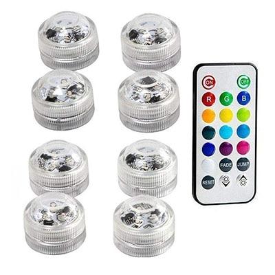 Waterproof SMD3528 Submersible LED Lights RGB Underwater Night Lamp Wedding Tea Light Vase Bowl Party Christmas Decoration light