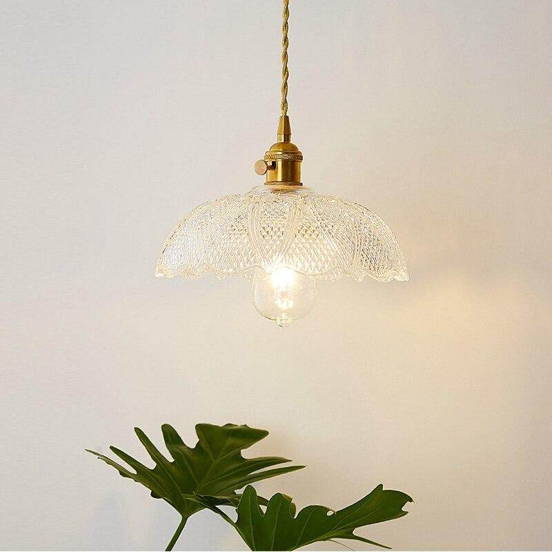 Glass Modern Pendant Light Kitchen Light Fixture Dining Room Vintage Hanging Lamp Bedside Hanglamp Vintage Luminaire