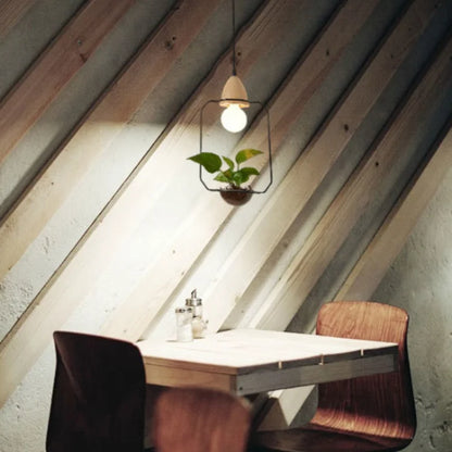 Modern Simple Plant Chandelier American Restaurant Coffee Shop Balcony Iron Decorative Lamps and Lanterns