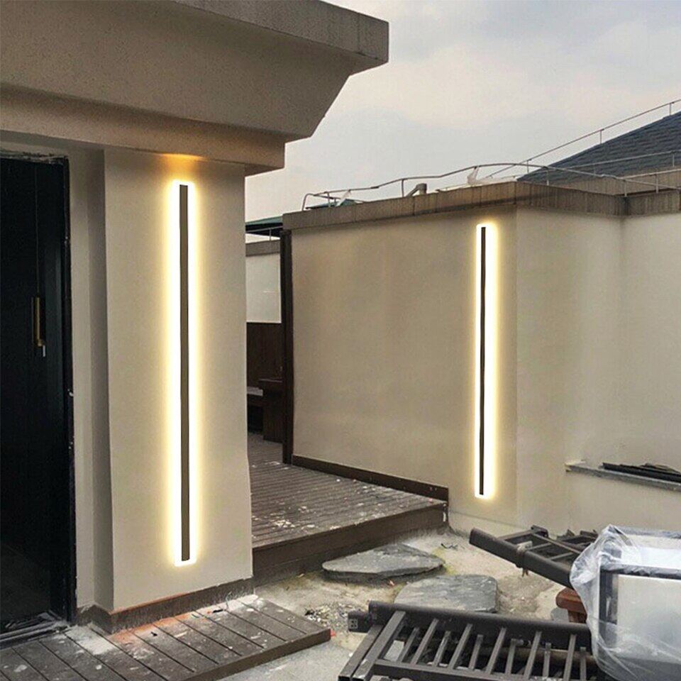Outdoor Aluminium Waterdichte Wall Mounted Lamp Moderne IP65 Led Wall Verlichting Tuin Veranda Blaker Licht 110V 220V Blaker armatuur