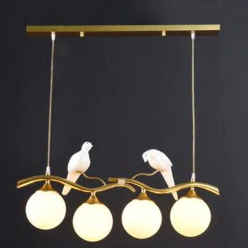 Simple Modern Living Room Bird Decorative Lamp Personalized Creative Hotel Bedroom Nordic LED Light Luxury Dining Room Chandelier