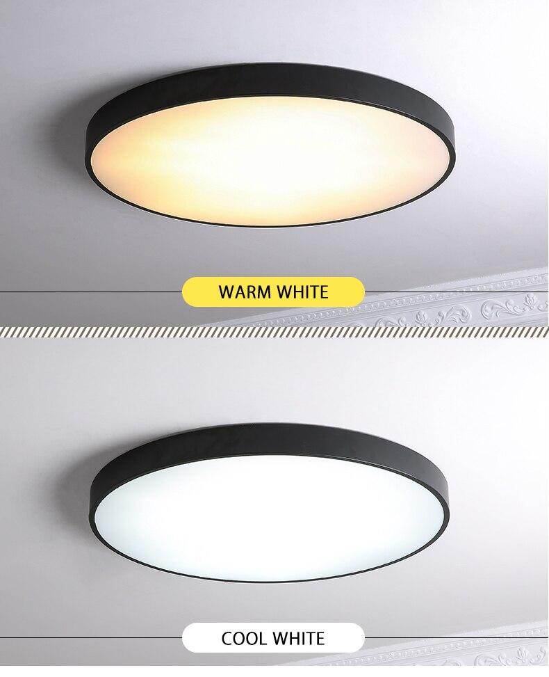 Metal Modern Led Ceiling Light Black&White Simple Led Chandelier Ceiling Lamp For Living Room Bedroom Dining Room Light Fixtures
